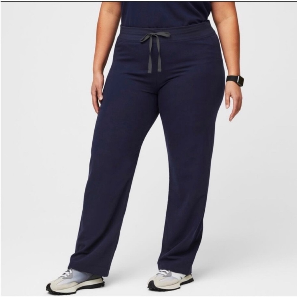 FIGS Livingston Basic Scrub Pants Navy Blue XXL Straight Leg